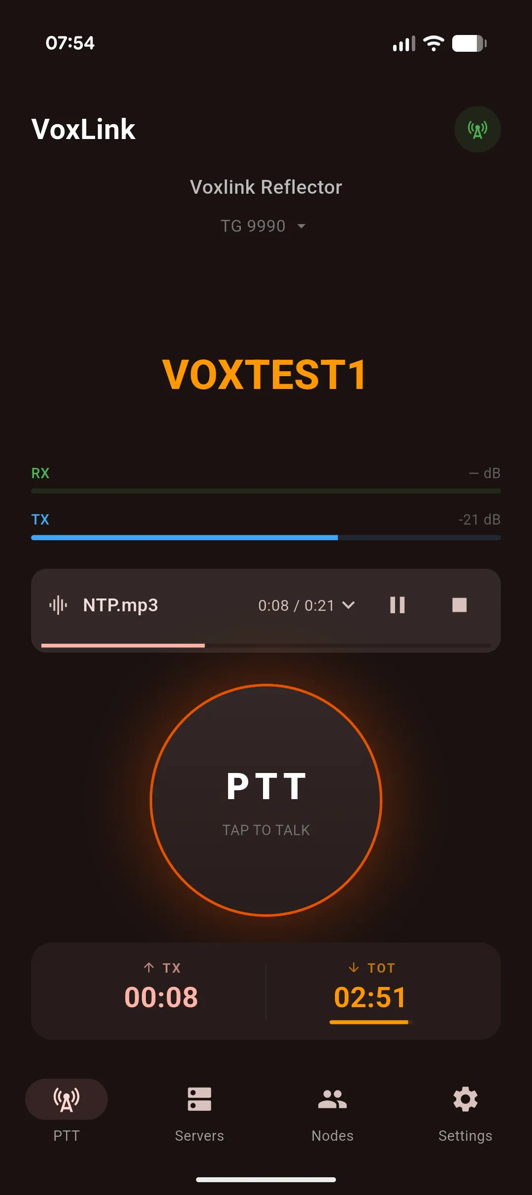 File-playback progress card